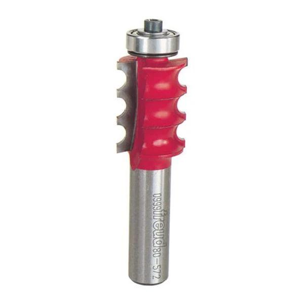 80-572 Triple Beading And Fluting Router Bit 1/2" Shank 1/8" R 1-5/64" CL